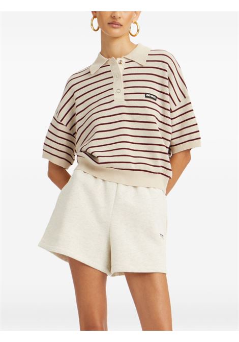 Polo a righe in beige Rotate Sunday - donna ROTATE SUNDAY | 11430417641764